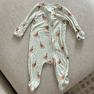 Caden Lane zipper footie